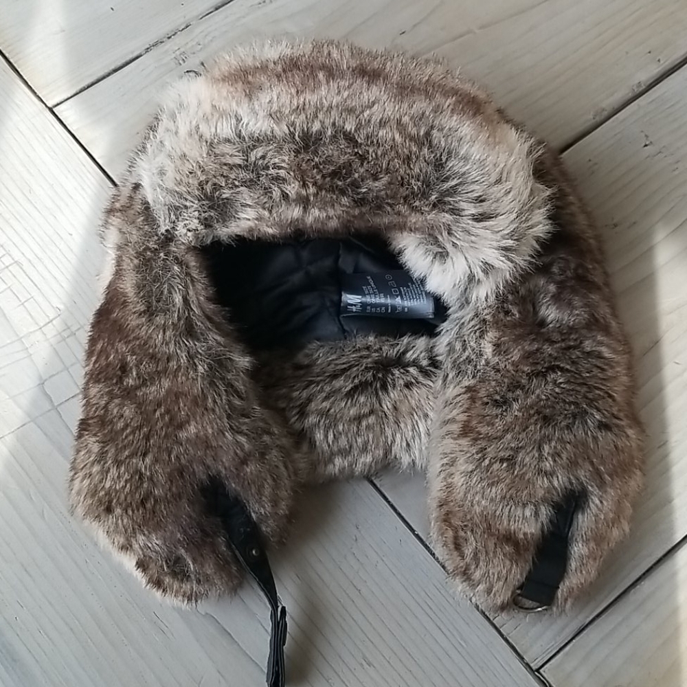 H&M men's faux fur trapper hat